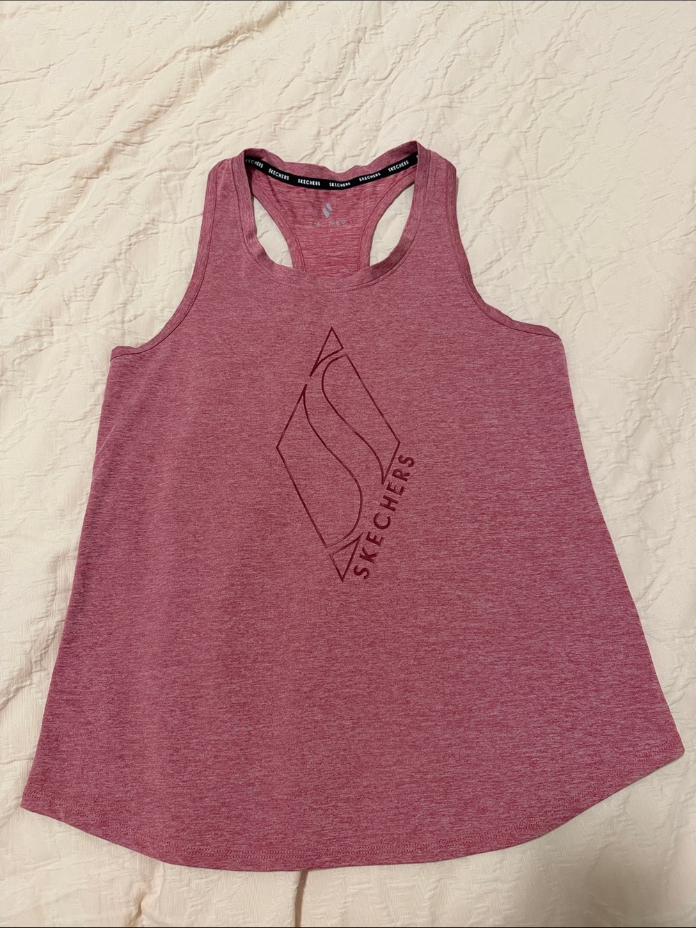 Skechers Women's Dusty Rose Racerback Tank with Logo